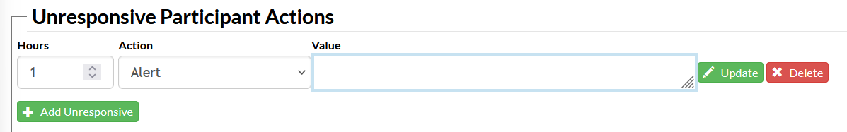 Screenshot of the appointment reminder configuration page in Mosio, with the add unresponsive fields expanded