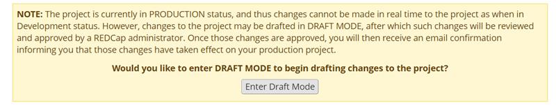 Screenshot of the "Draft mode" window in Designer